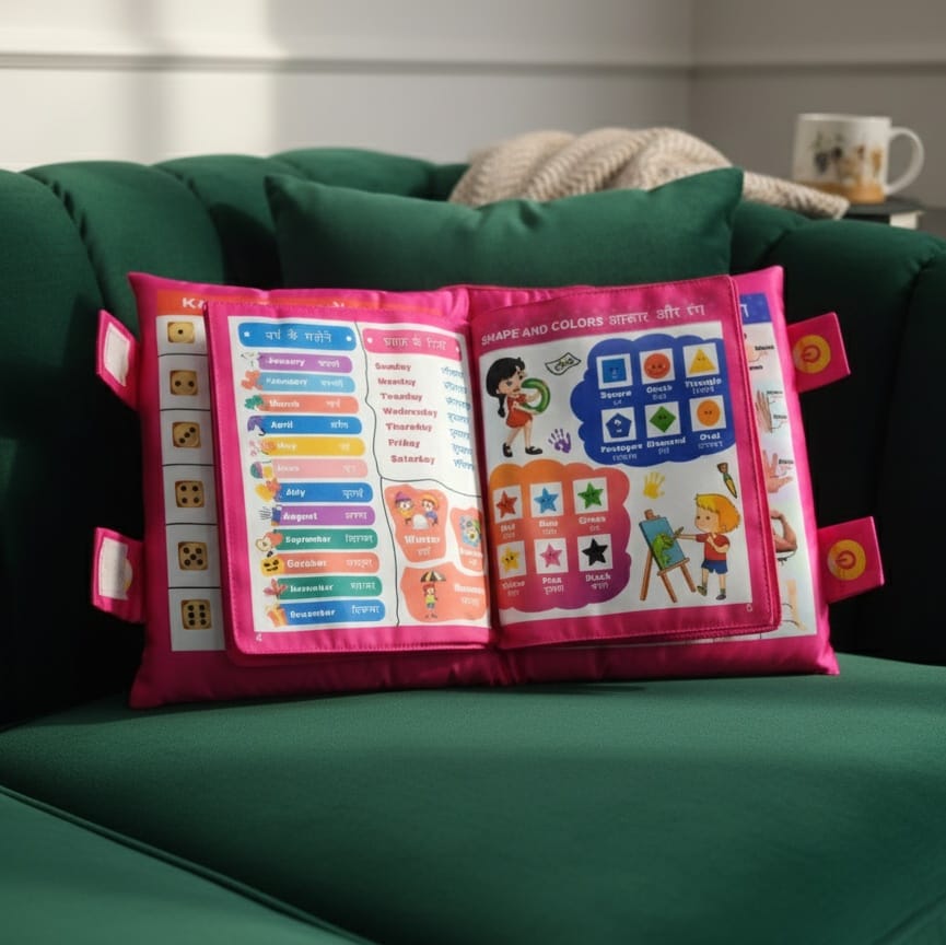 Kids Learning Pillow Cum Cloth Book