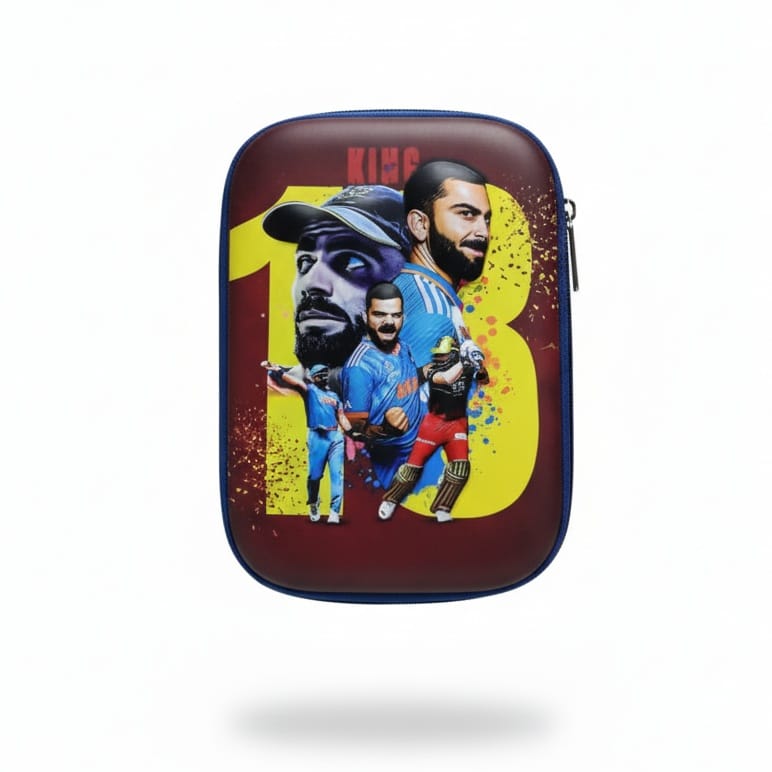 Pencil Pouch Cricket Theme Big Size