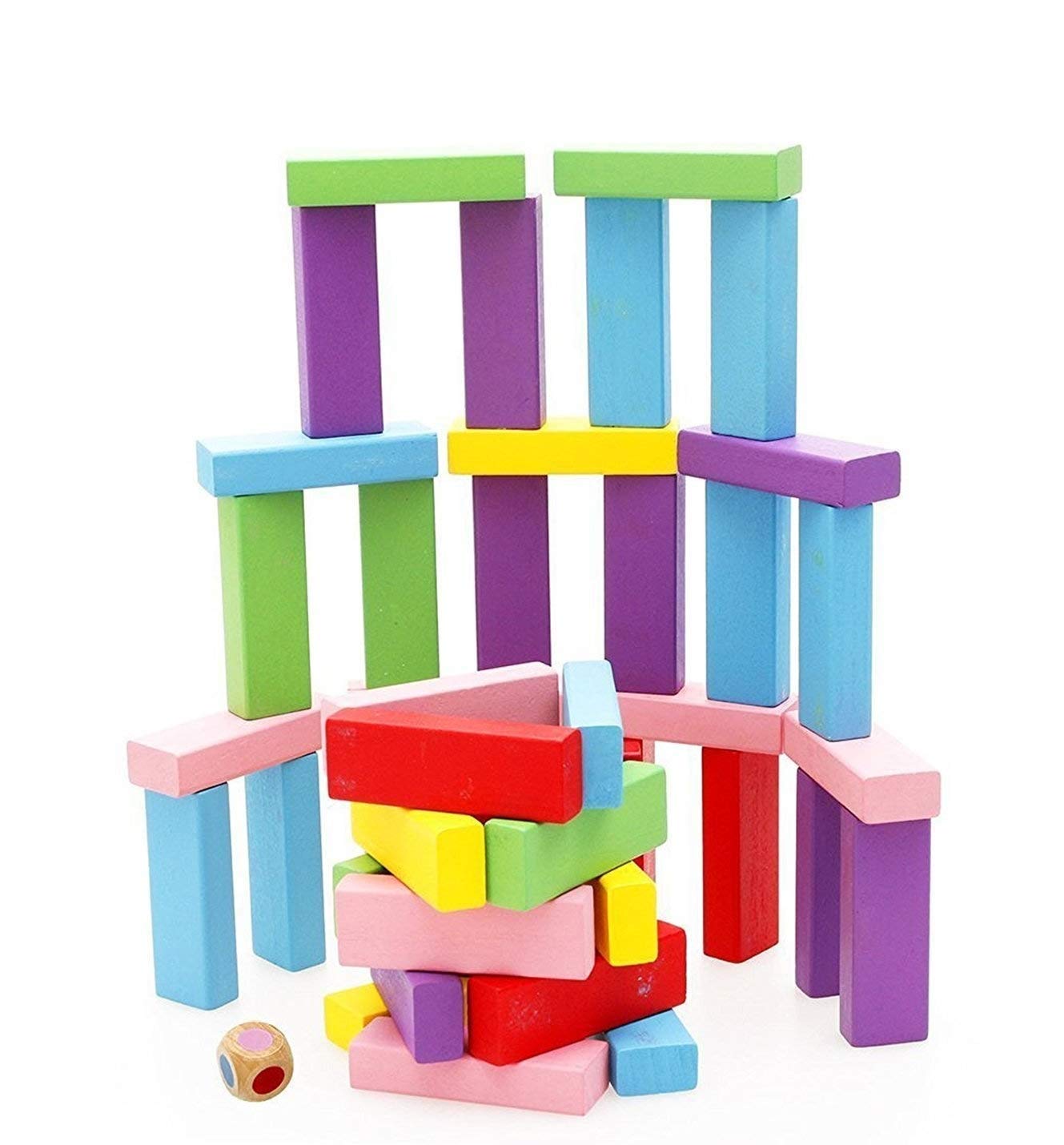 Wooden Blocks Coloring Zenga Toy (Small)