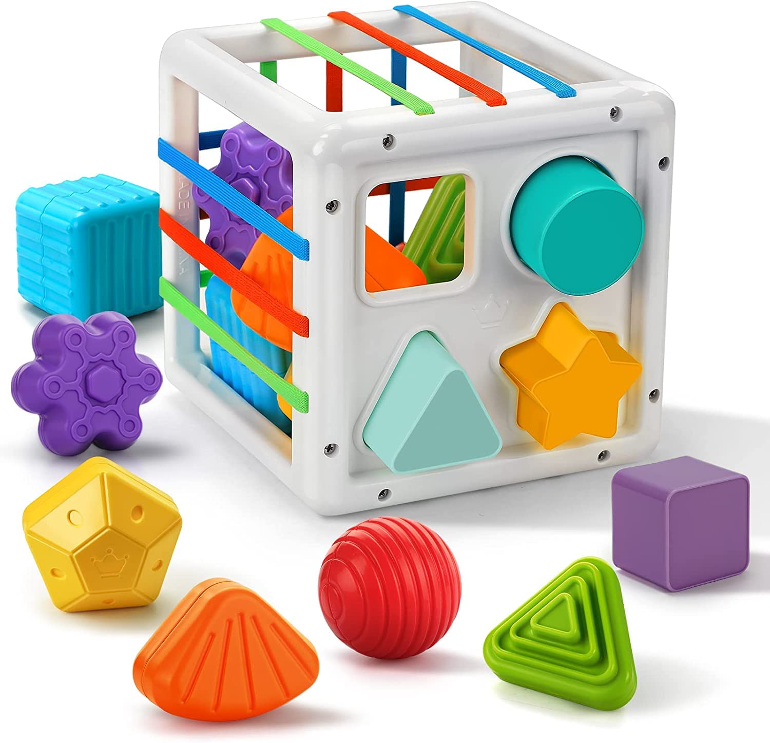 Shape Sorter Baby Toys 12-18 Months, Montessori Learning