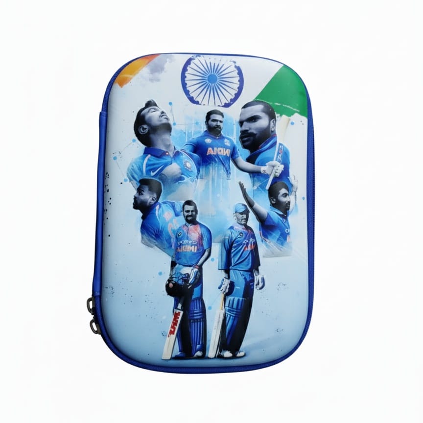 Pencil Pouch Cricket Theme Big Size