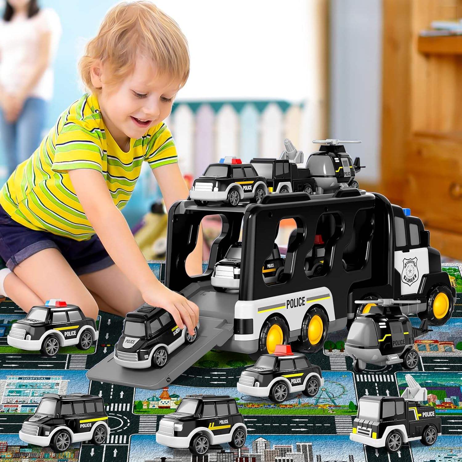 BIG CARRIER TRUCKS WITH SMALL CARS