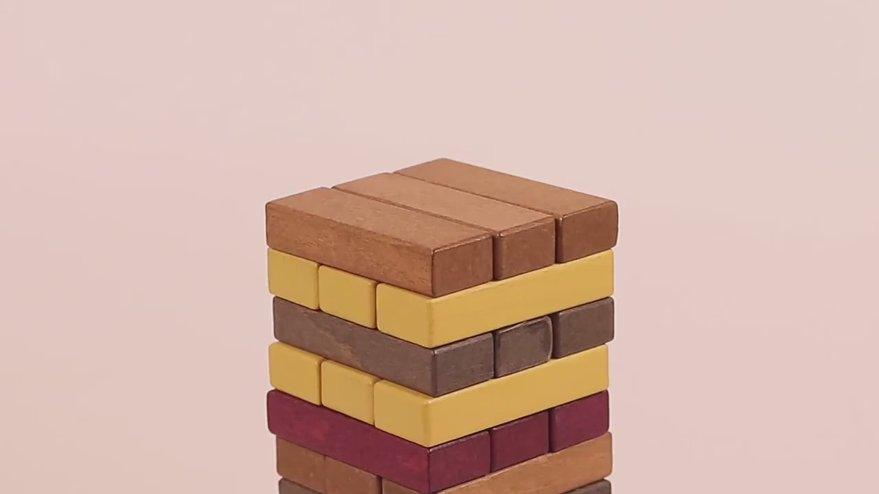 Wooden Blocks Coloring Zenga Toy (Small)