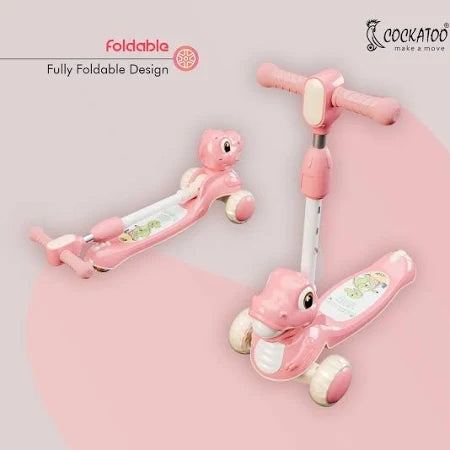 Dino Scooter Dino with Music-Light Deck and Wheel  Rider Led Kids